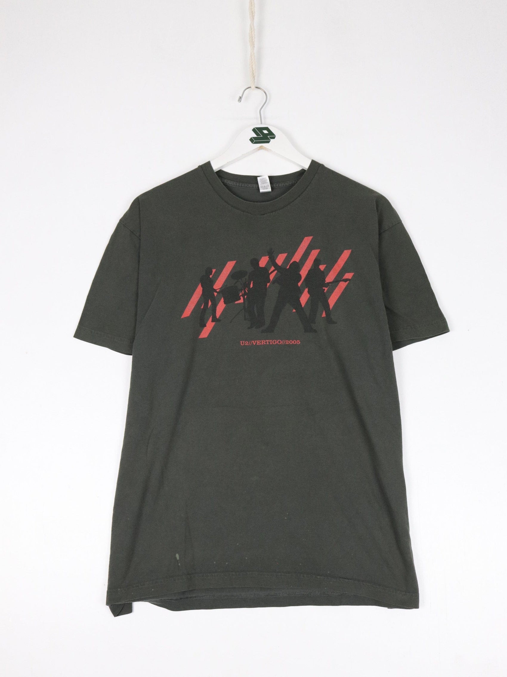U2 T Shirt Mens XL Grey 2005 Vertigo Tour Concert