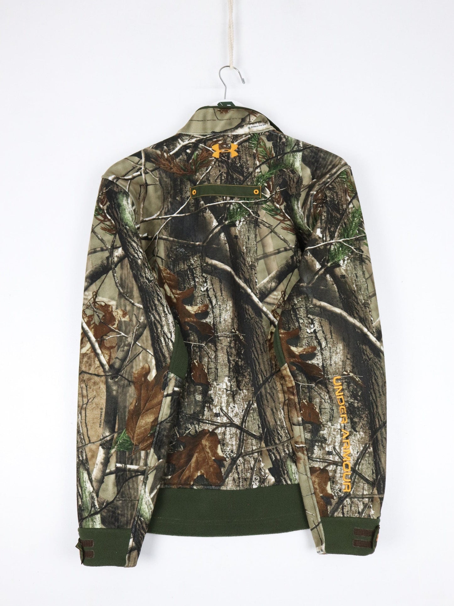 Under Armour Jackets & Coats Under Armour Jacket Mens Small Brown Tree Camo Fleece Hunting Outdoors