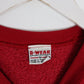 University Hawks Sweatshirt Mens Medium Red Collegiate
