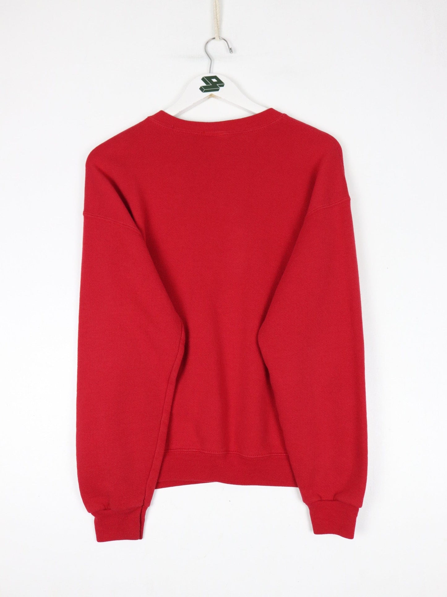 University Hawks Sweatshirt Mens Medium Red Collegiate