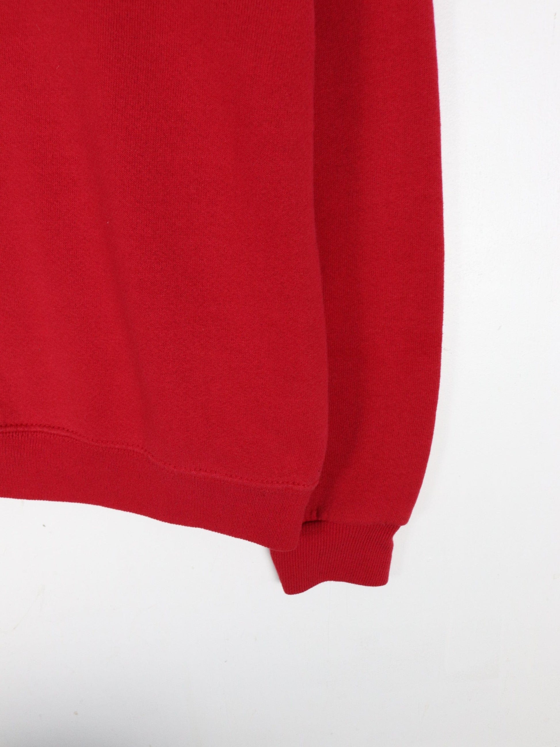 University Hawks Sweatshirt Mens Medium Red Collegiate