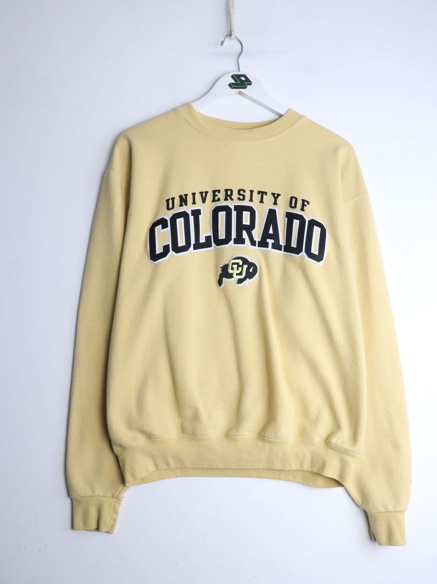 University of Colorado Sweatshirt Mens Medium Yellow from propervintagecanada