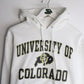 University of Colorado Sweatshirt Mens Small White Hoodie from propervintagecanada