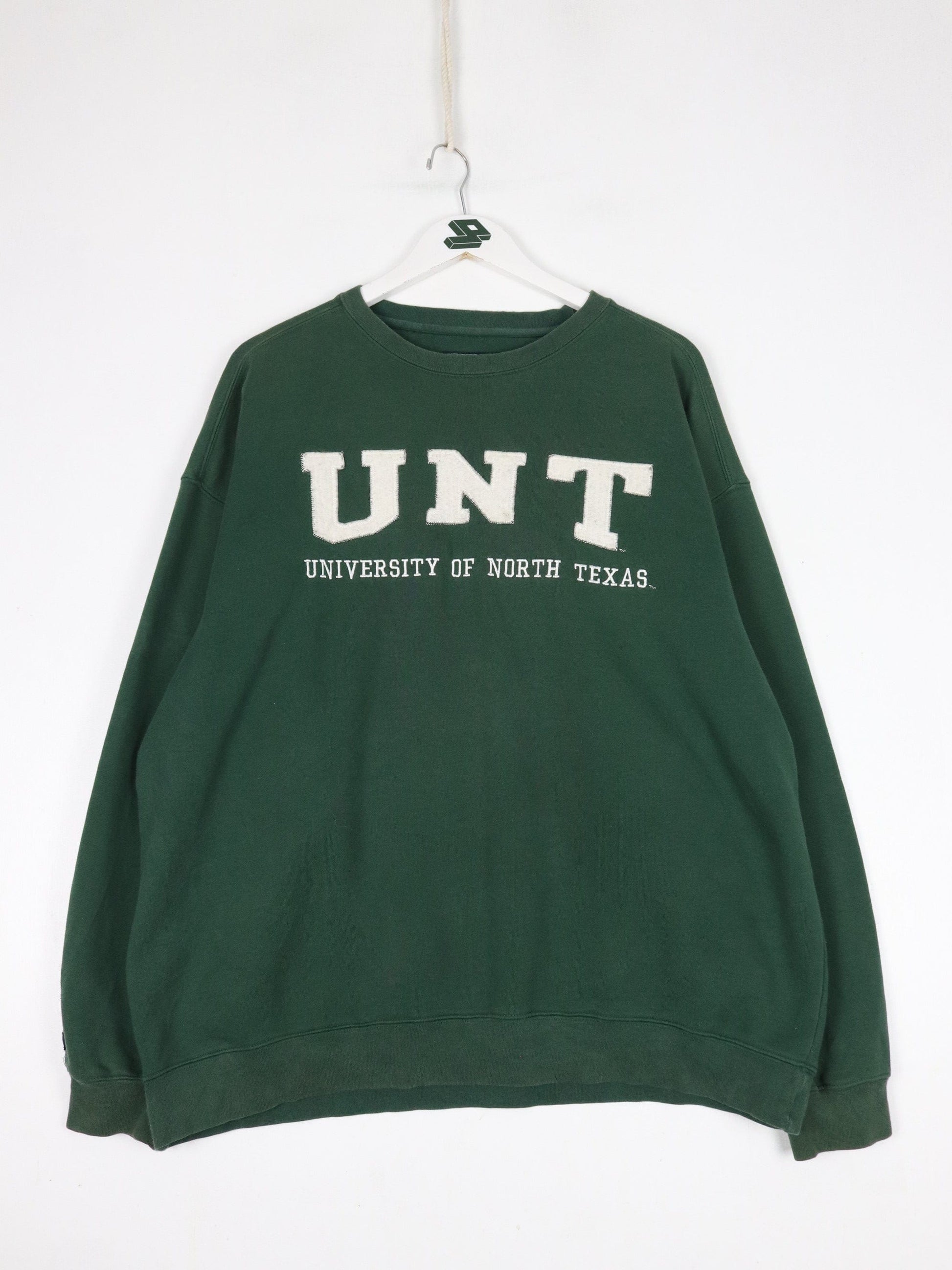 University of North Texas Sweatshirt Mens XL Green College