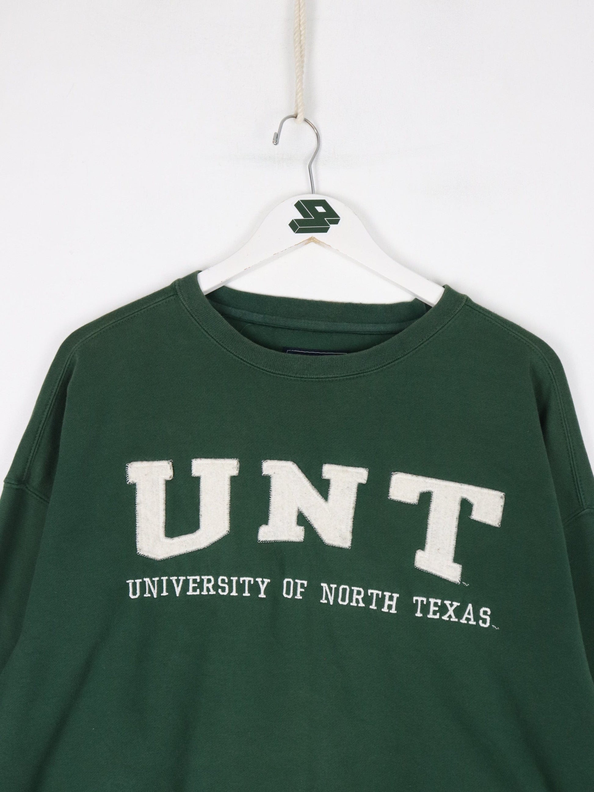 University of North Texas Sweatshirt Mens XL Green College