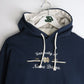 University of Notre Dame Sweatshirt Women's XL Blue Hoodie from propervintagecanada