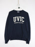 University of Victoria Sweatshirt Mens Small Blue College Champion from propervintagecanada