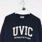 University of Victoria Sweatshirt Mens Small Blue College Champion from propervintagecanada