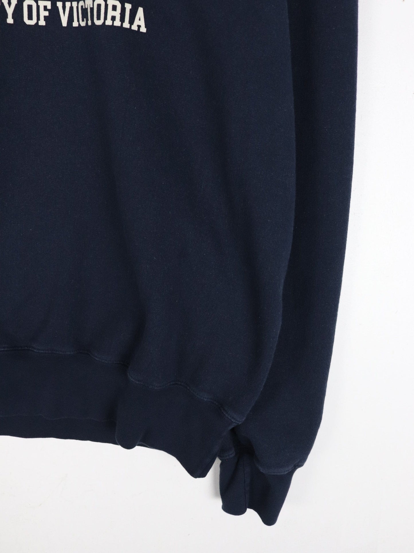 University of Victoria Sweatshirt Mens Small Blue College Champion from propervintagecanada