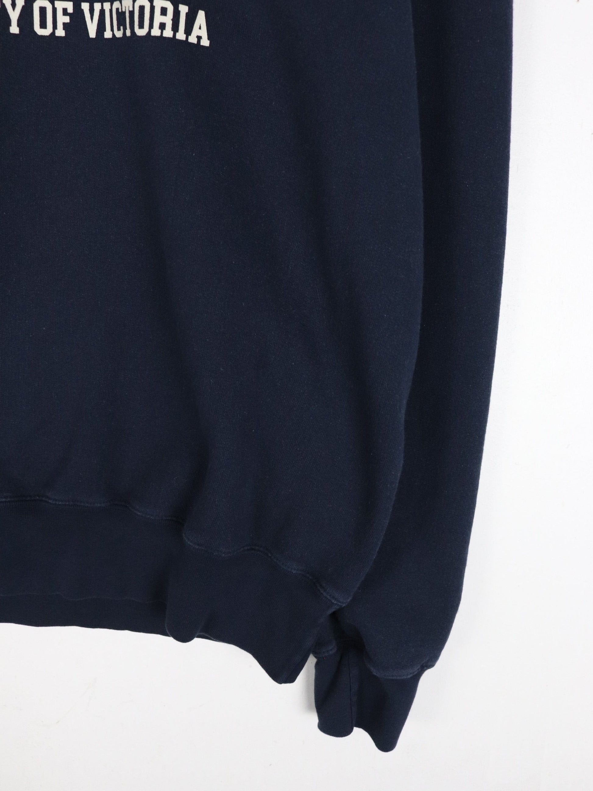 University of Victoria Sweatshirt Mens Small Blue College Champion from propervintagecanada