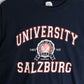 University Salzburg T Shirt Fits Mens Medium Blue College from propervintagecanada