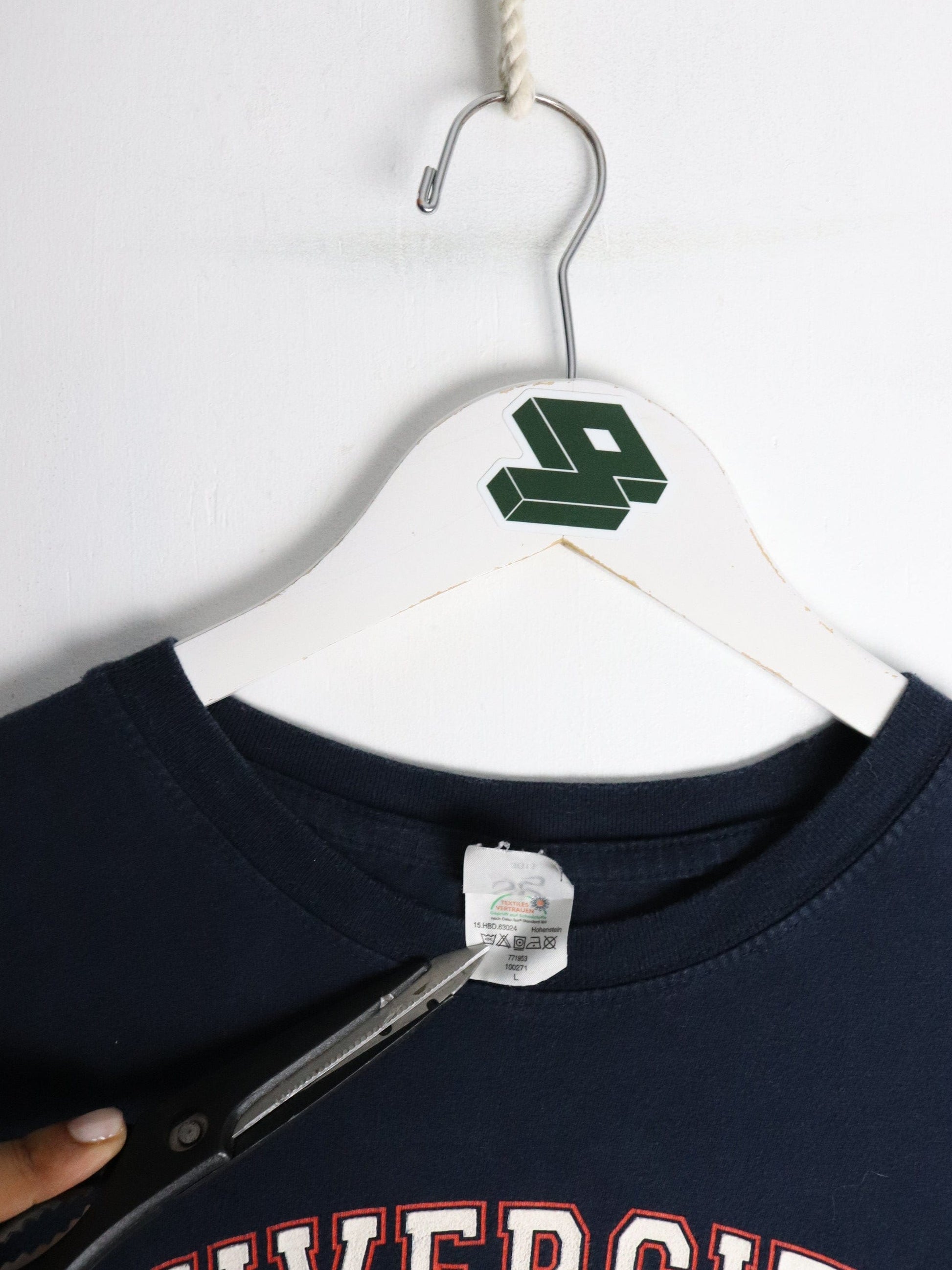 University Salzburg T Shirt Fits Mens Medium Blue College from propervintagecanada