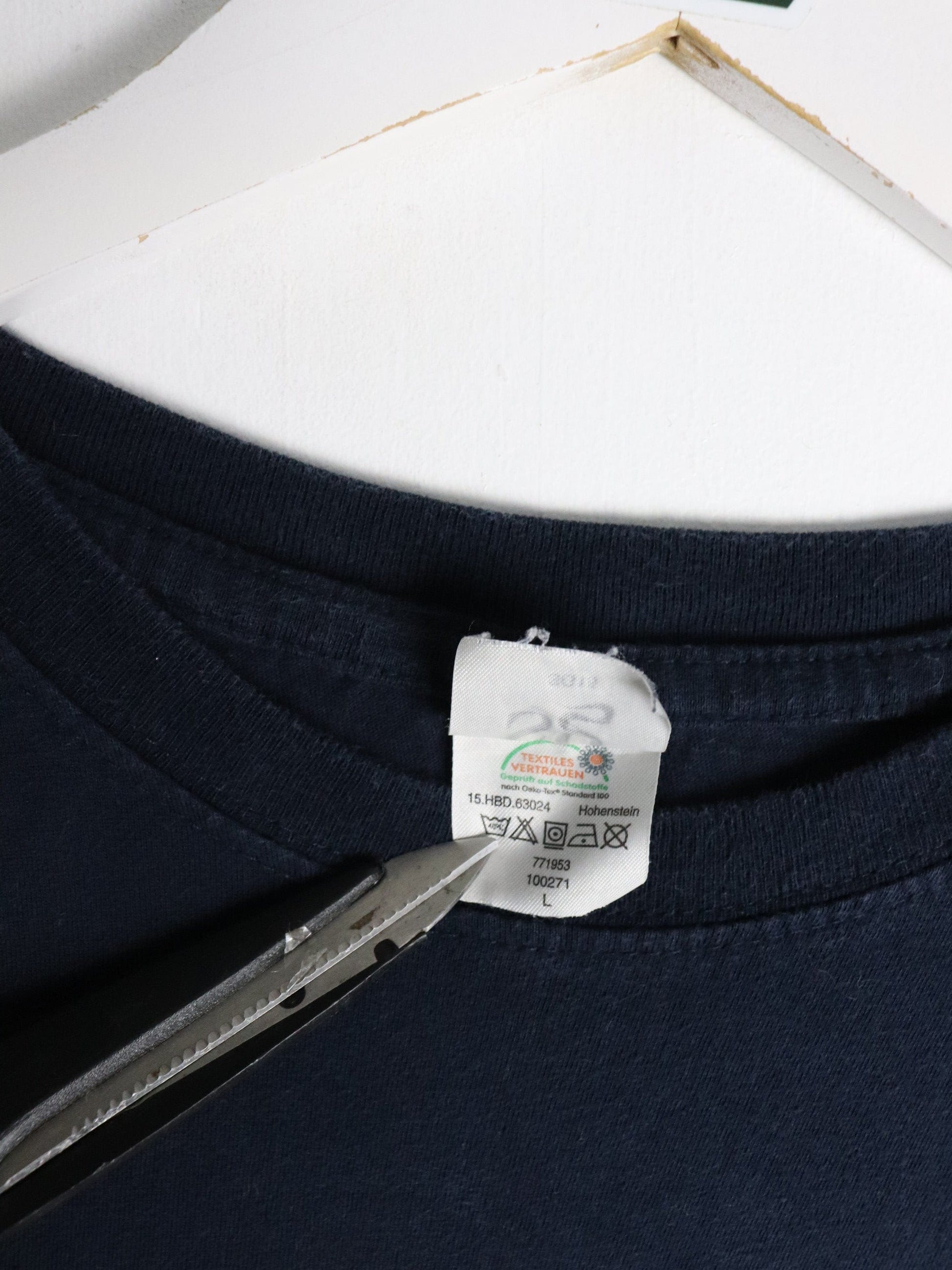 University Salzburg T Shirt Fits Mens Medium Blue College from propervintagecanada