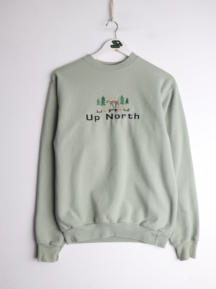 Up North Sweatshirt Mens Small Green from propervintagecanada