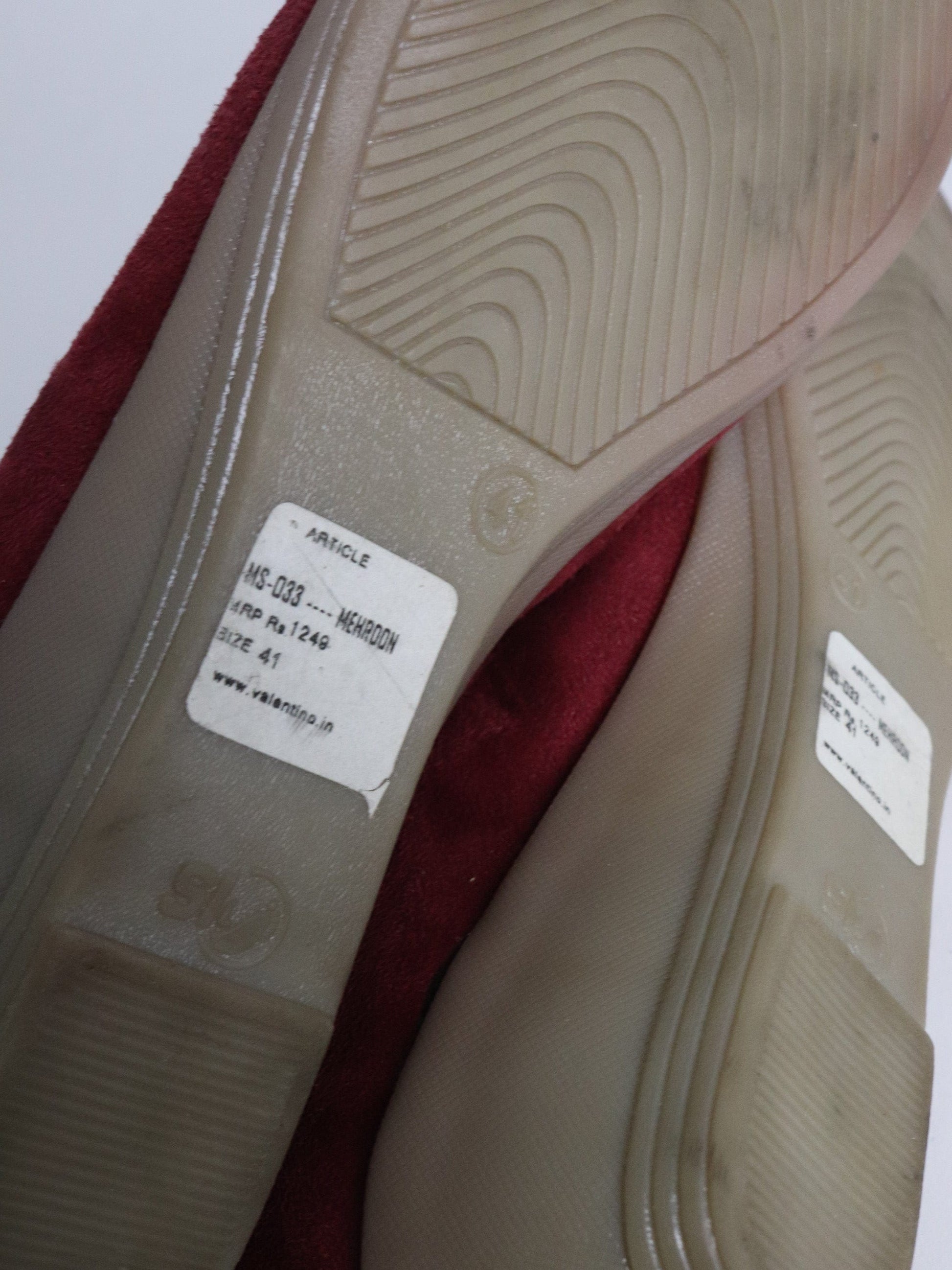 Valentino Wedge Heels Womens EU 41 Red from propervintagecanada