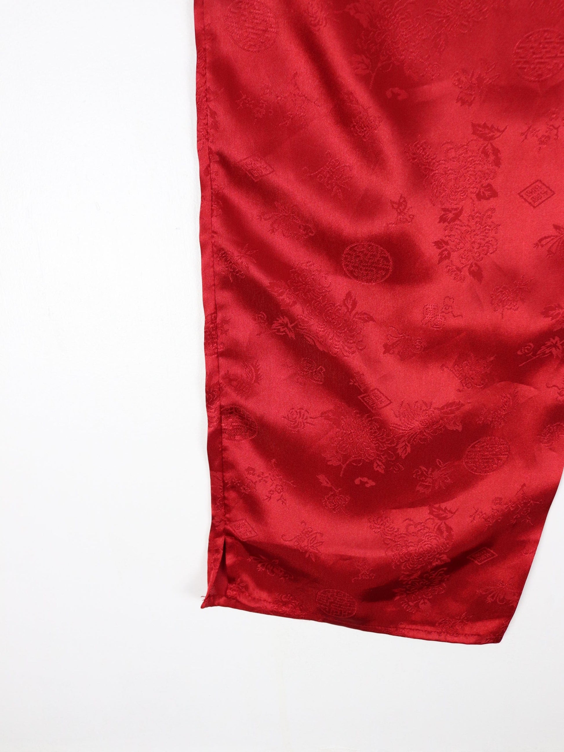 Valerie Stevens Pants Womens Medium Red Silk Pyjamas Loungewear from propervintagecanada