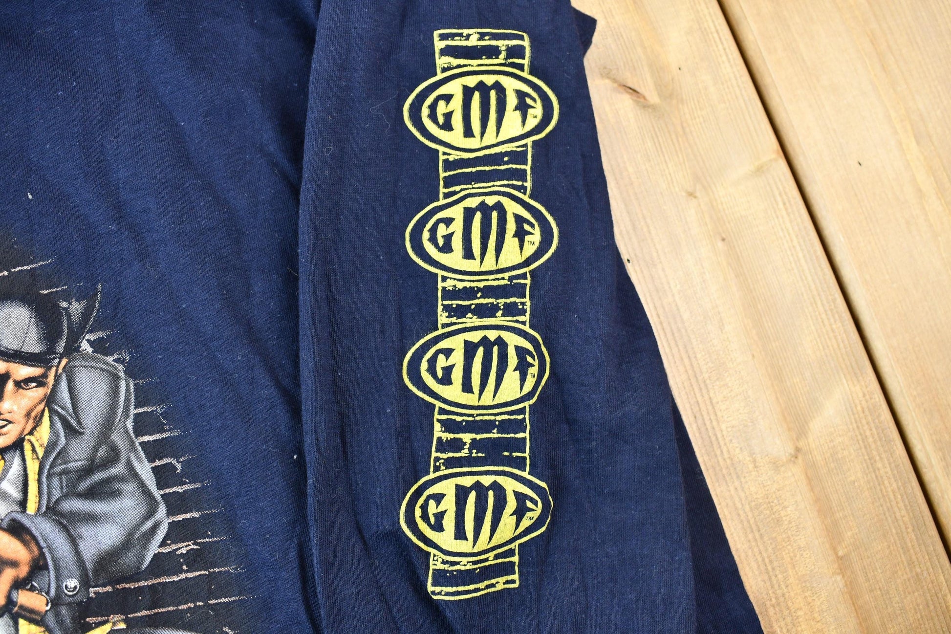 Vintage 00s GMF Ultimate Show of Respect Code of Survival Long-Sleeve Graphic T-Shirt Men's 2XL from propervintagecanada