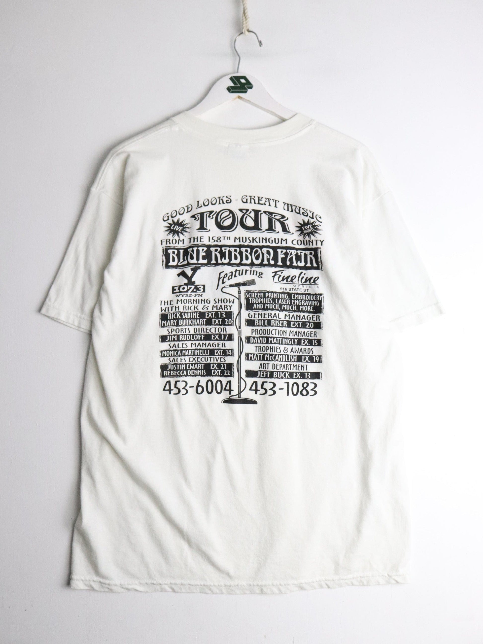 Vintage 107.3 T Shirt Mens Large White from propervintagecanada