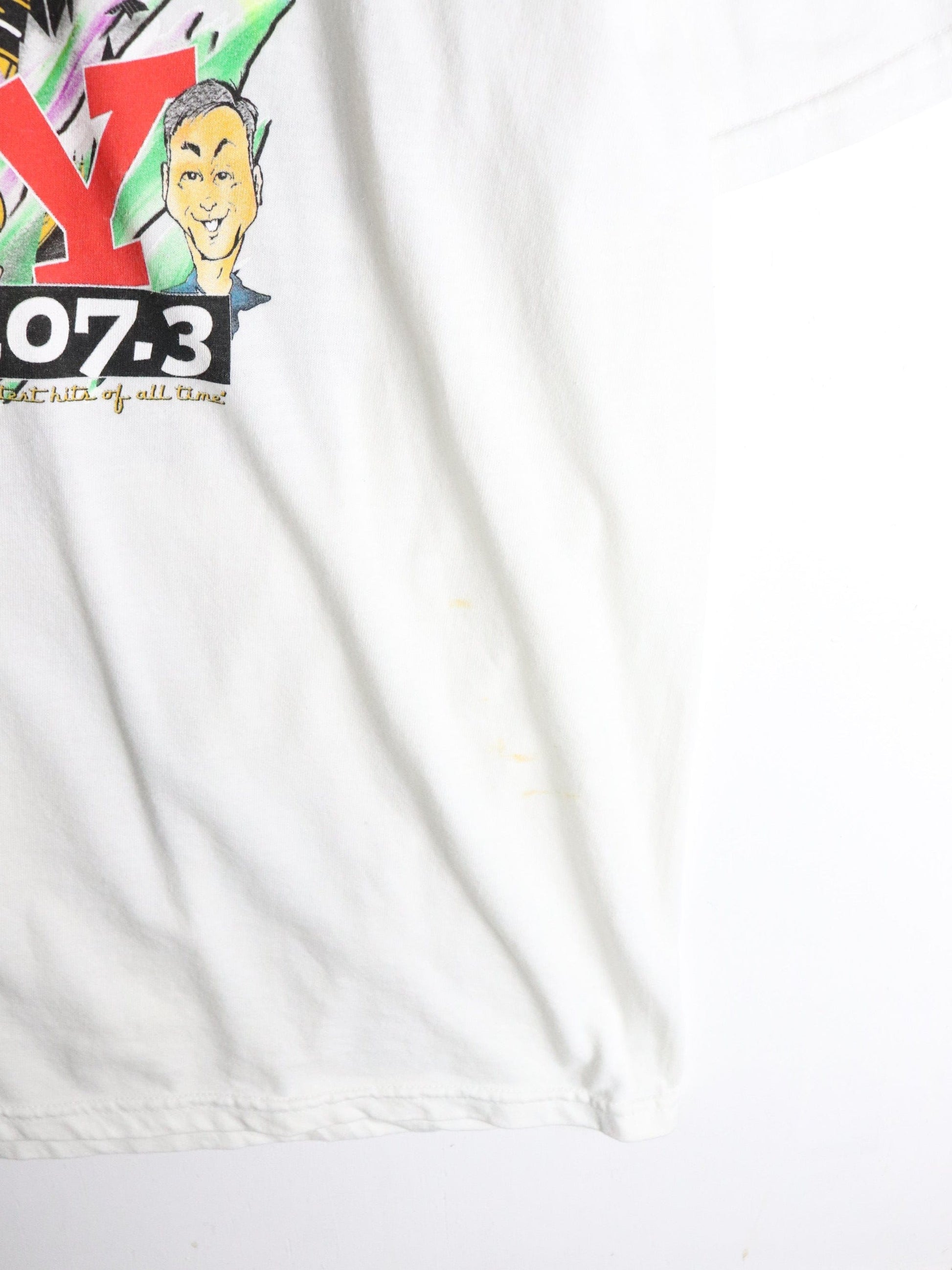 Vintage 107.3 T Shirt Mens Large White from propervintagecanada