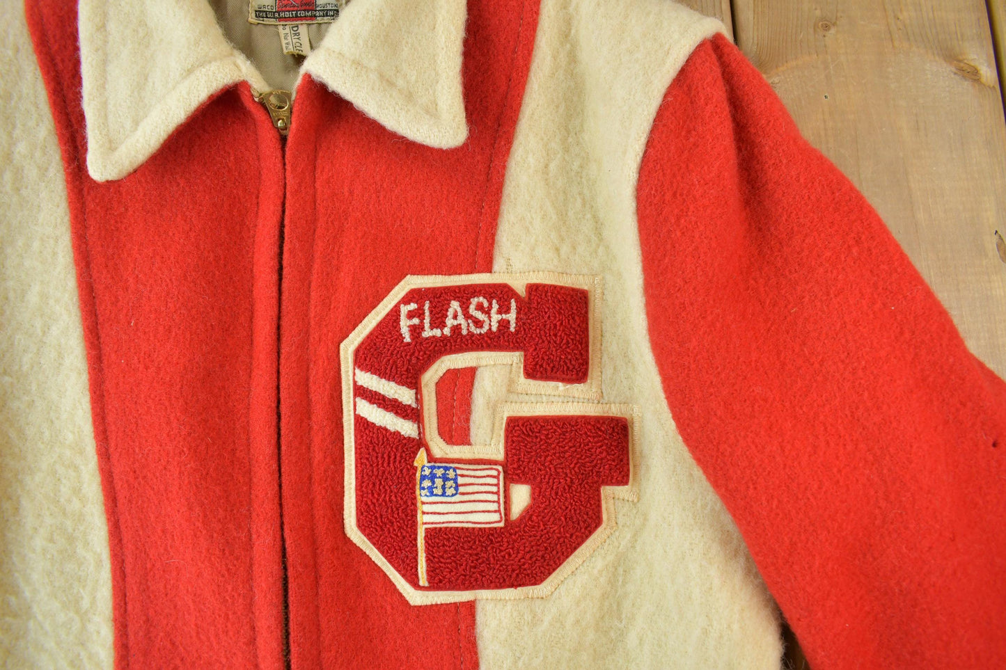 Vintage 1930s Holt's Wool Collegiate Varsity Jacket from propervintagecanada