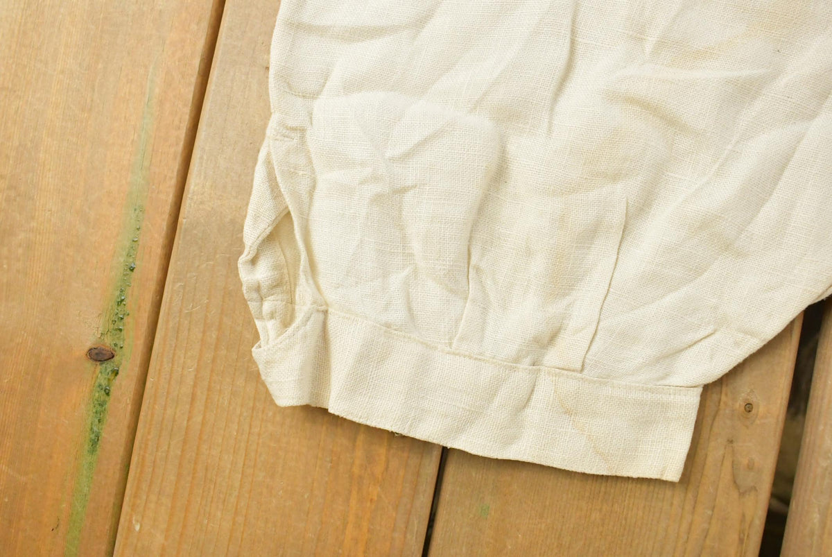 Vintage 1930s Linen Breeches Pants Trousers Men's 32 x 22.5 from propervintagecanada