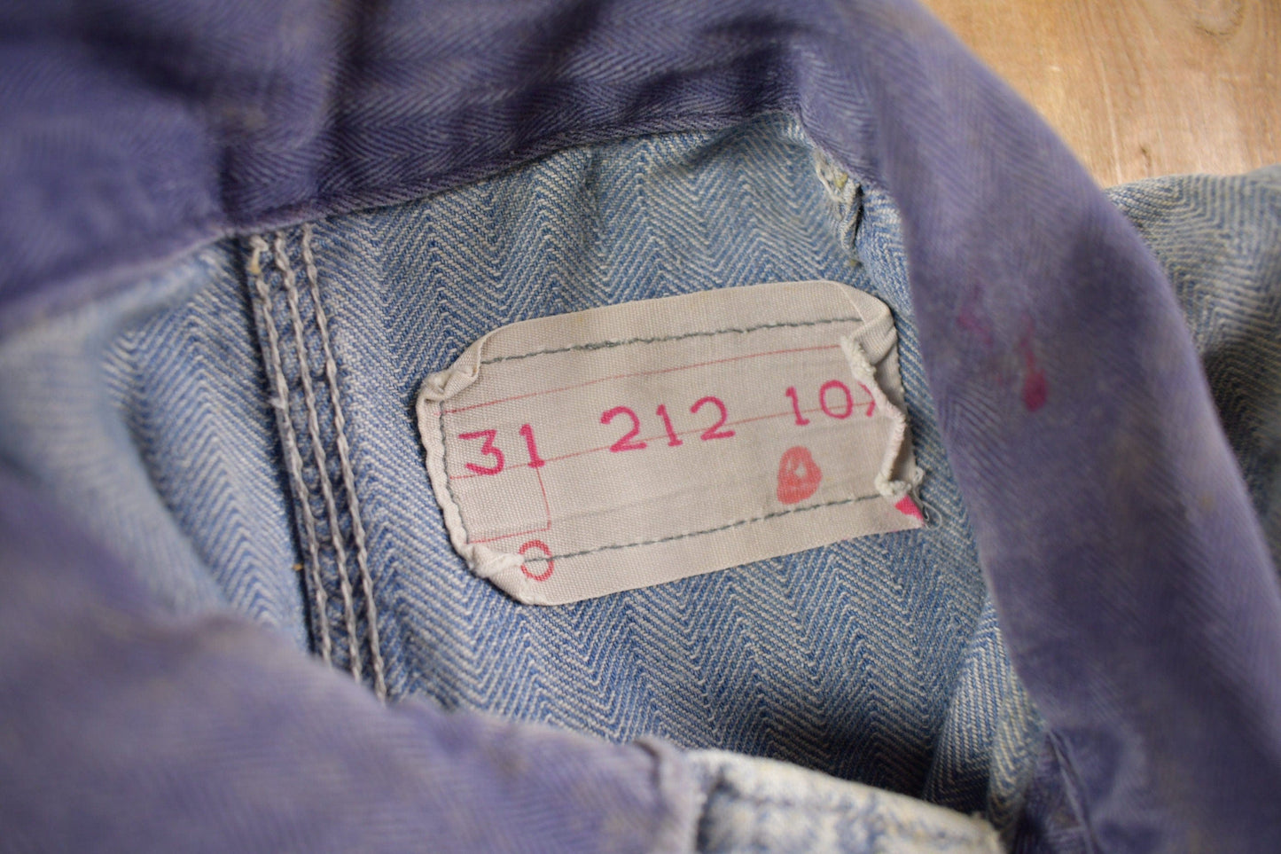 Vintage 1930s Perfect Union Made Distressed Denim Button Down Jumpsuit Men's 38 x 28 from propervintagecanada