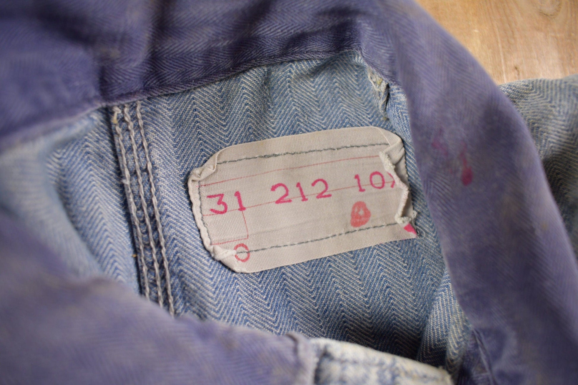 Vintage 1930s Perfect Union Made Distressed Denim Button Down Jumpsuit Men's 38 x 28 from propervintagecanada