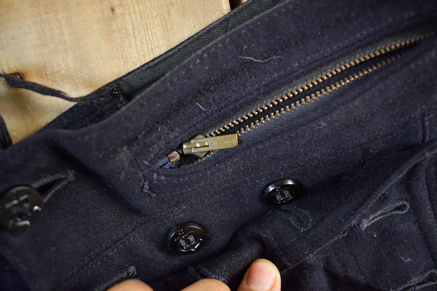 Vintage 1940's US Navy Naval Clothing Factory WWII Pants Men's Medium 32 x 31 from propervintagecanada