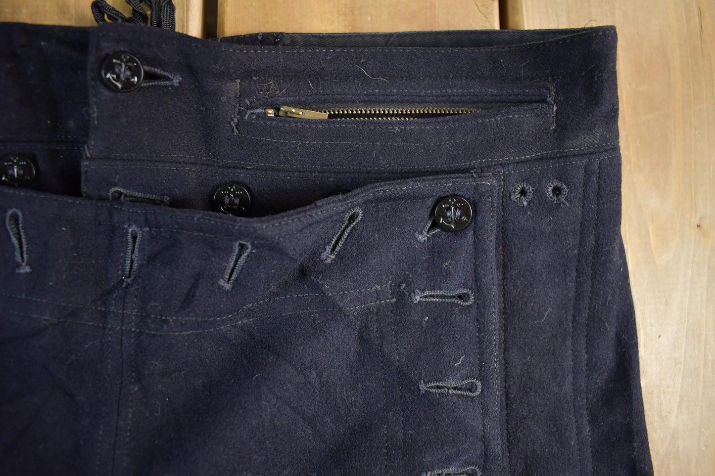 Vintage 1940's US Navy Naval Clothing Factory WWII Pants Men's Medium 32 x 31 from propervintagecanada