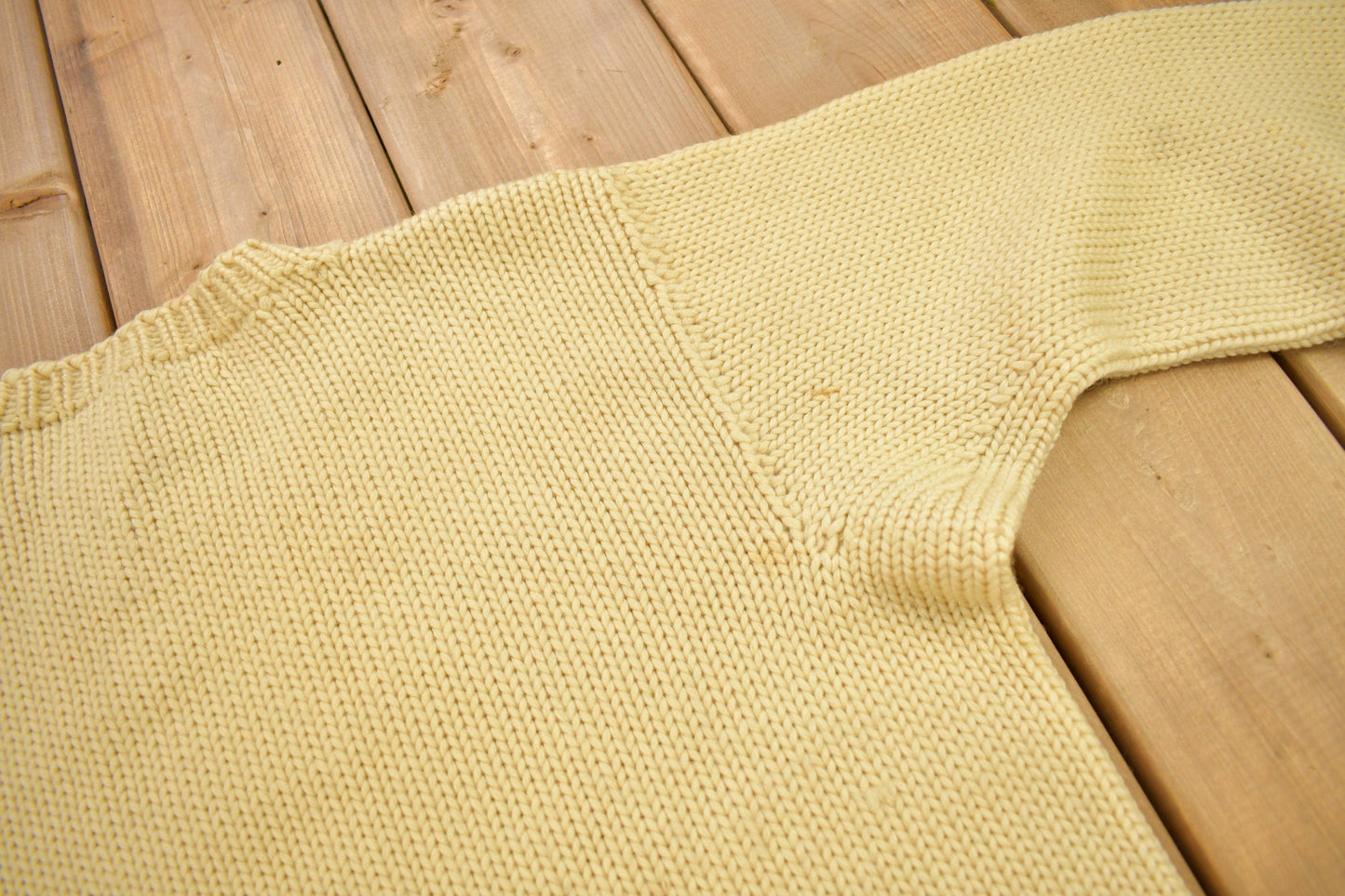 Vintage 1940s 100% Wool Collegiate Knit Crewneck Sweater Men's Medium from propervintagecanada