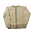 Vintage 1940s Cardigan Poppy Knit Geometric Wool Sweater from propervintagecanada