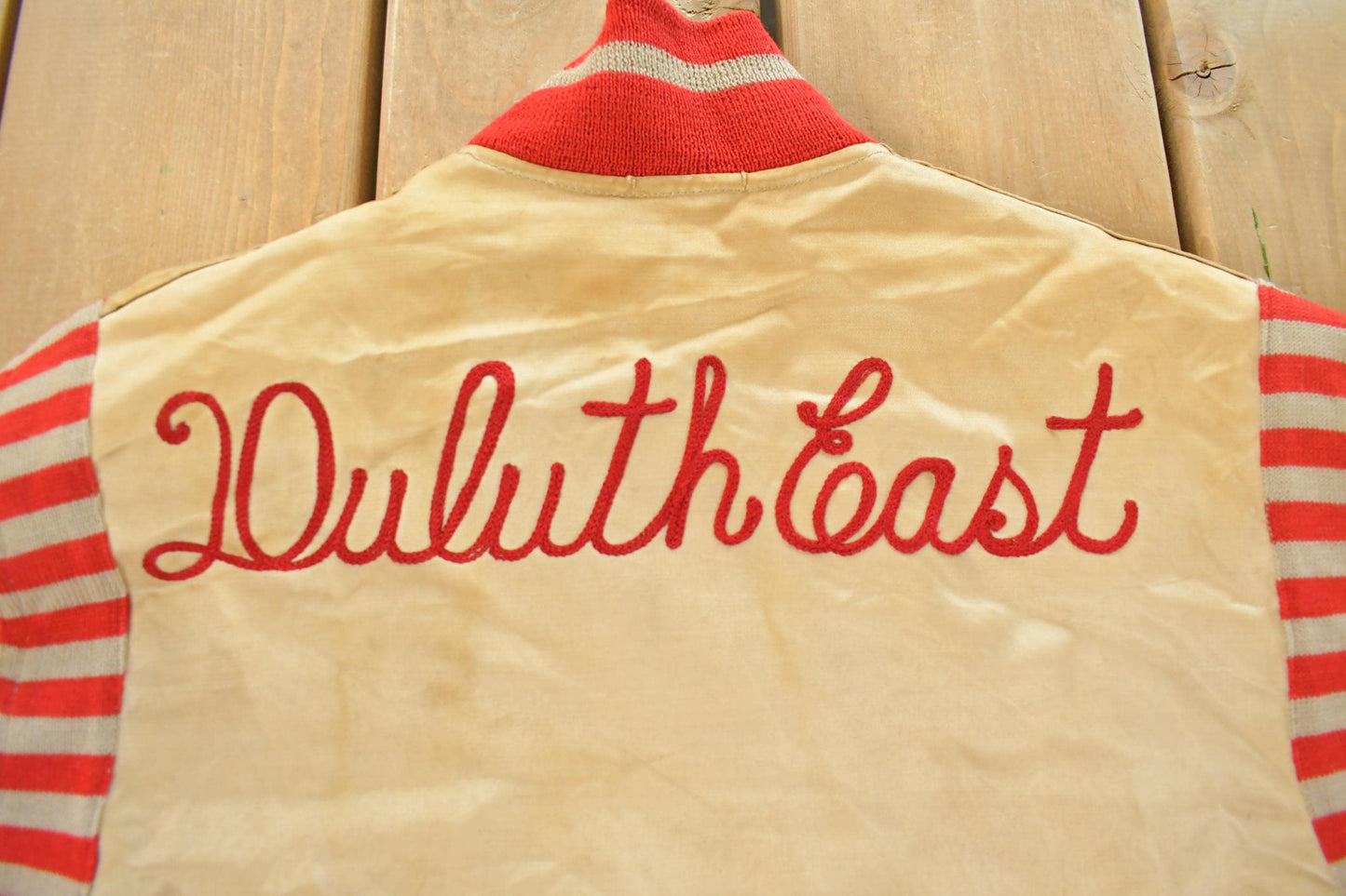 Vintage 1940s Duluth East Collegiate Varsity Jacket Men's Small from propervintagecanada