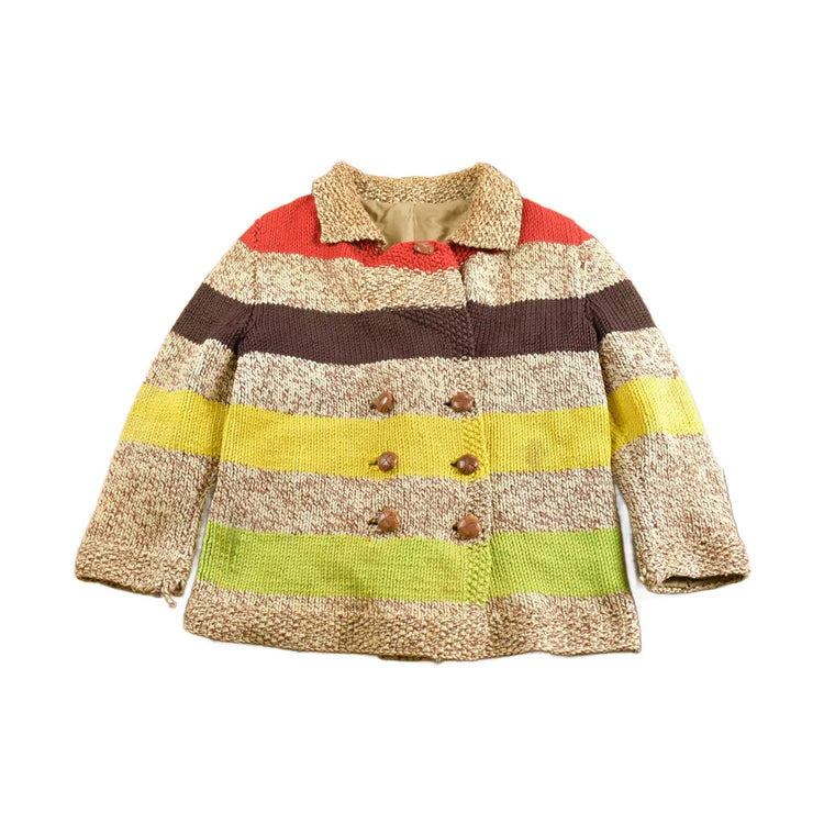 Vintage 1940s Knit Shawl Collar Cardigan Sweater Jacket Men's Medium from propervintagecanada