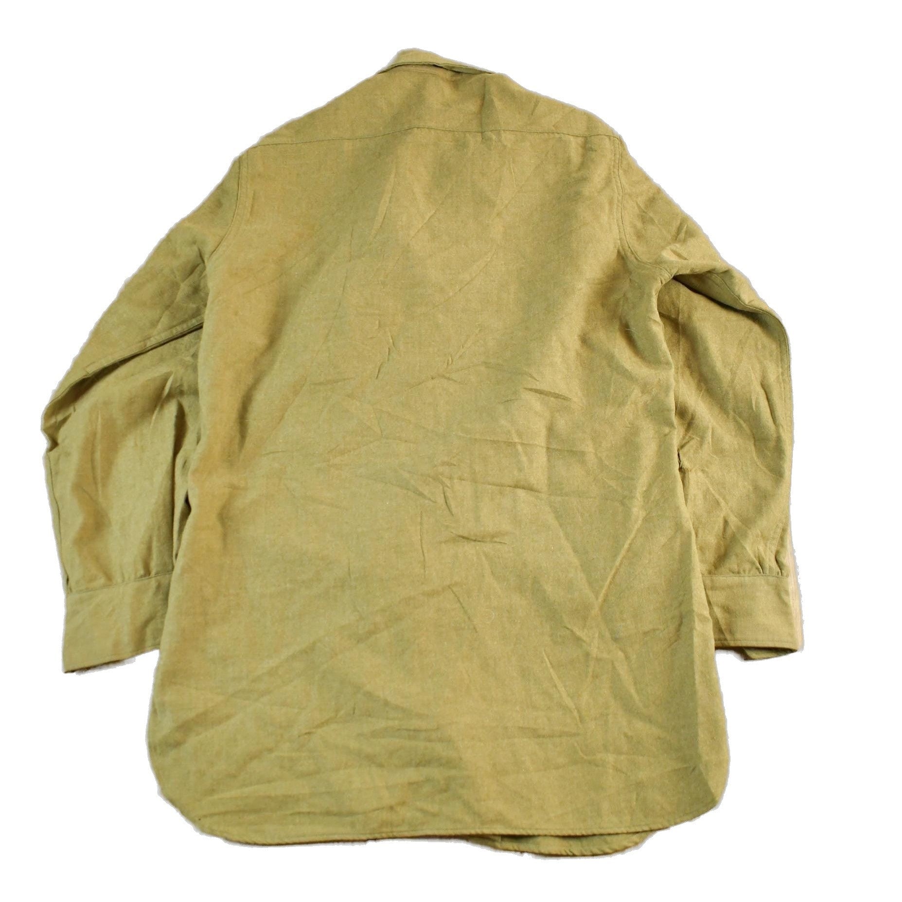 Vintage 1940s Military Button Up Shirt Men's Medium from propervintagecanada