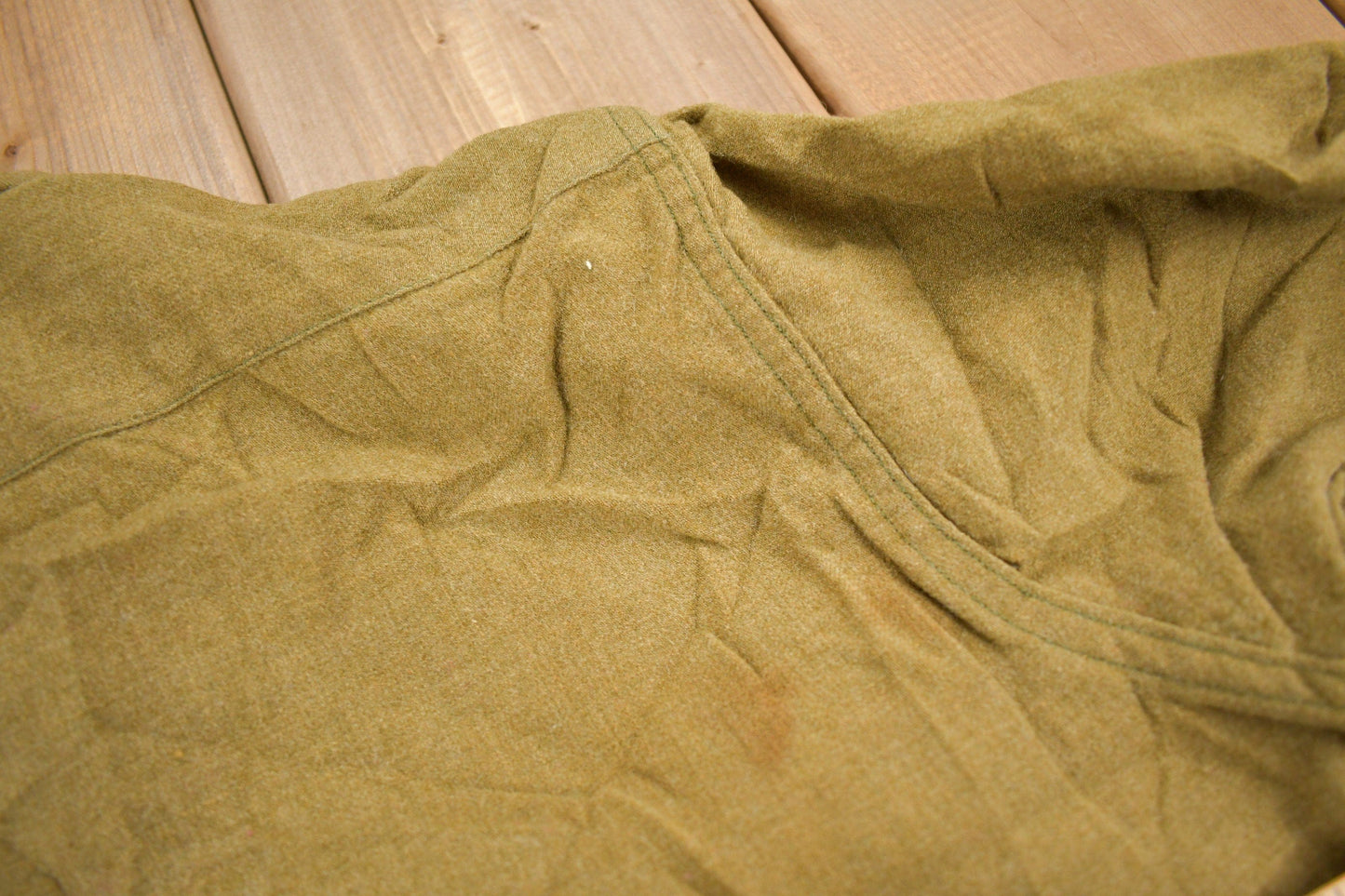 Vintage 1940s Military Button Up Shirt Men's Medium from propervintagecanada