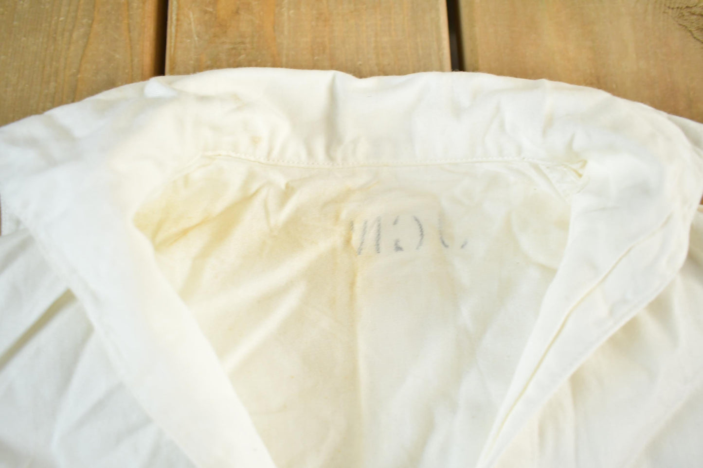 Vintage 1940s Military Navy U.S.S. Bennington Sailor WW2 Era Shirt Men's Small from propervintagecanada