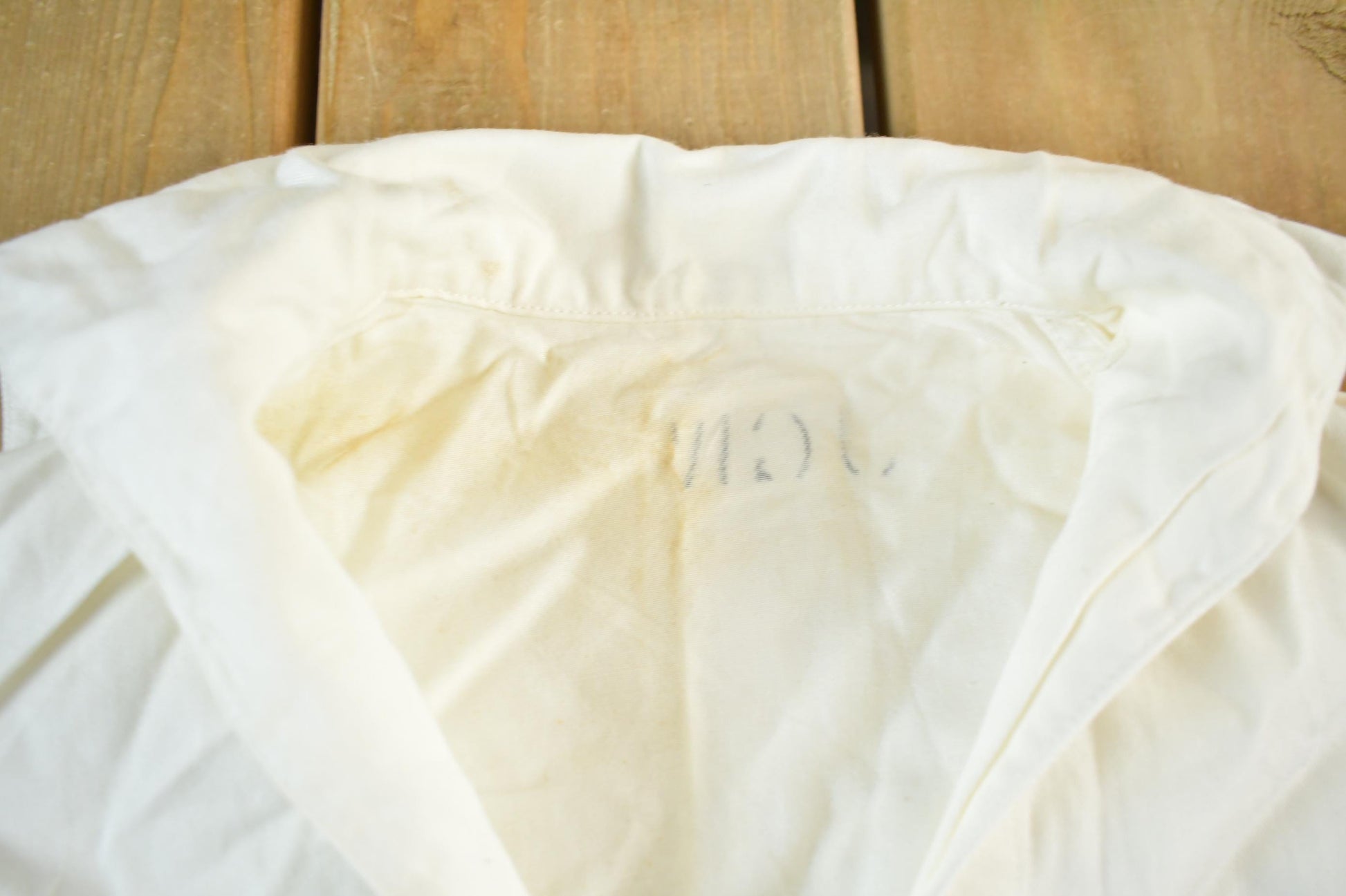 Vintage 1940s Military Navy U.S.S. Bennington Sailor WW2 Era Shirt Men's Small from propervintagecanada