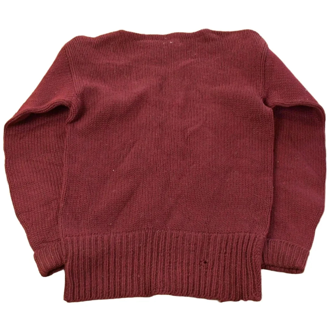 Vintage 1940s Montgomery Ward Wool Knit Sweater Men's S from propervintagecanada