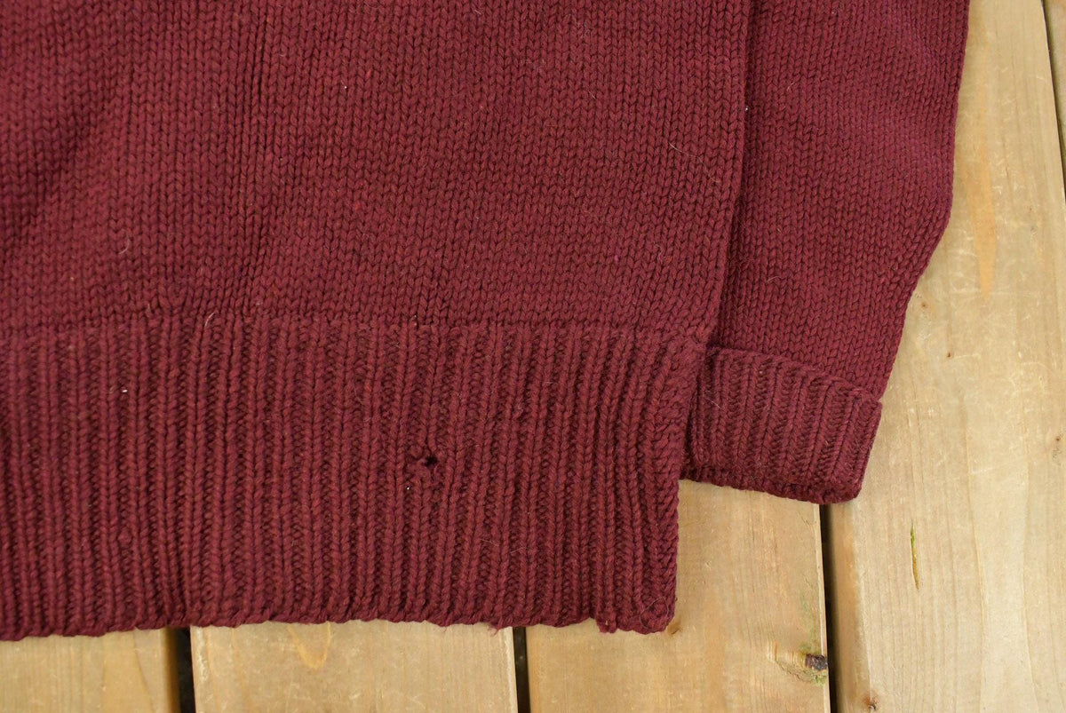 Vintage 1940s Montgomery Ward Wool Knit Sweater Men's S from propervintagecanada