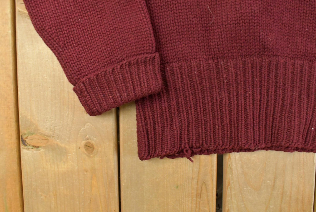 Vintage 1940s Montgomery Ward Wool Knit Sweater Men's S from propervintagecanada
