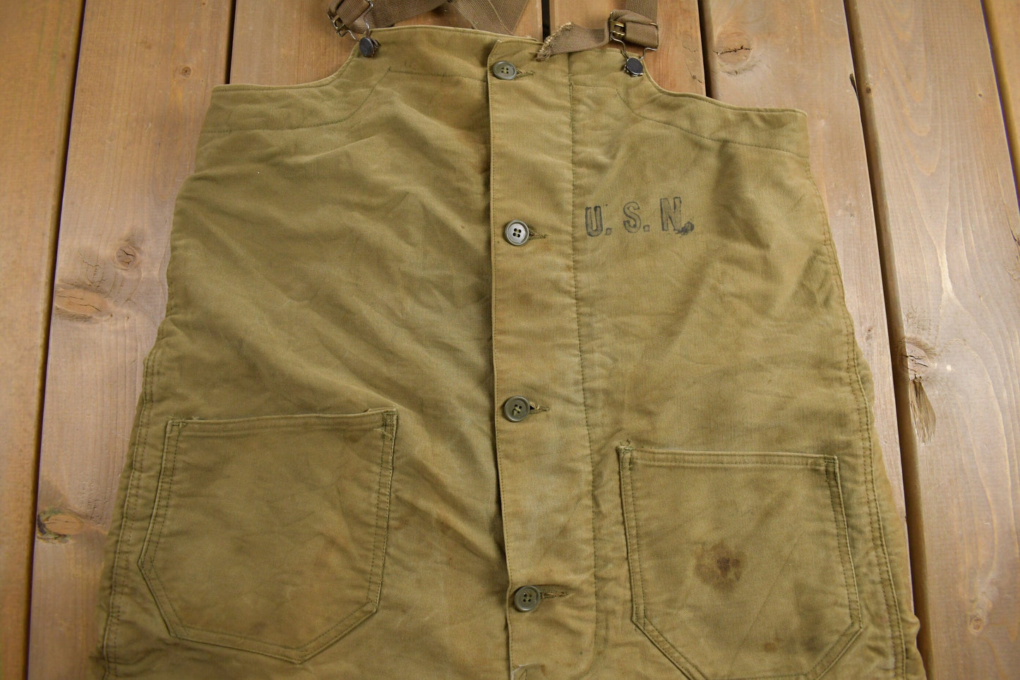 Vintage 1940s N Deck Overalls Men's Small from propervintagecanada
