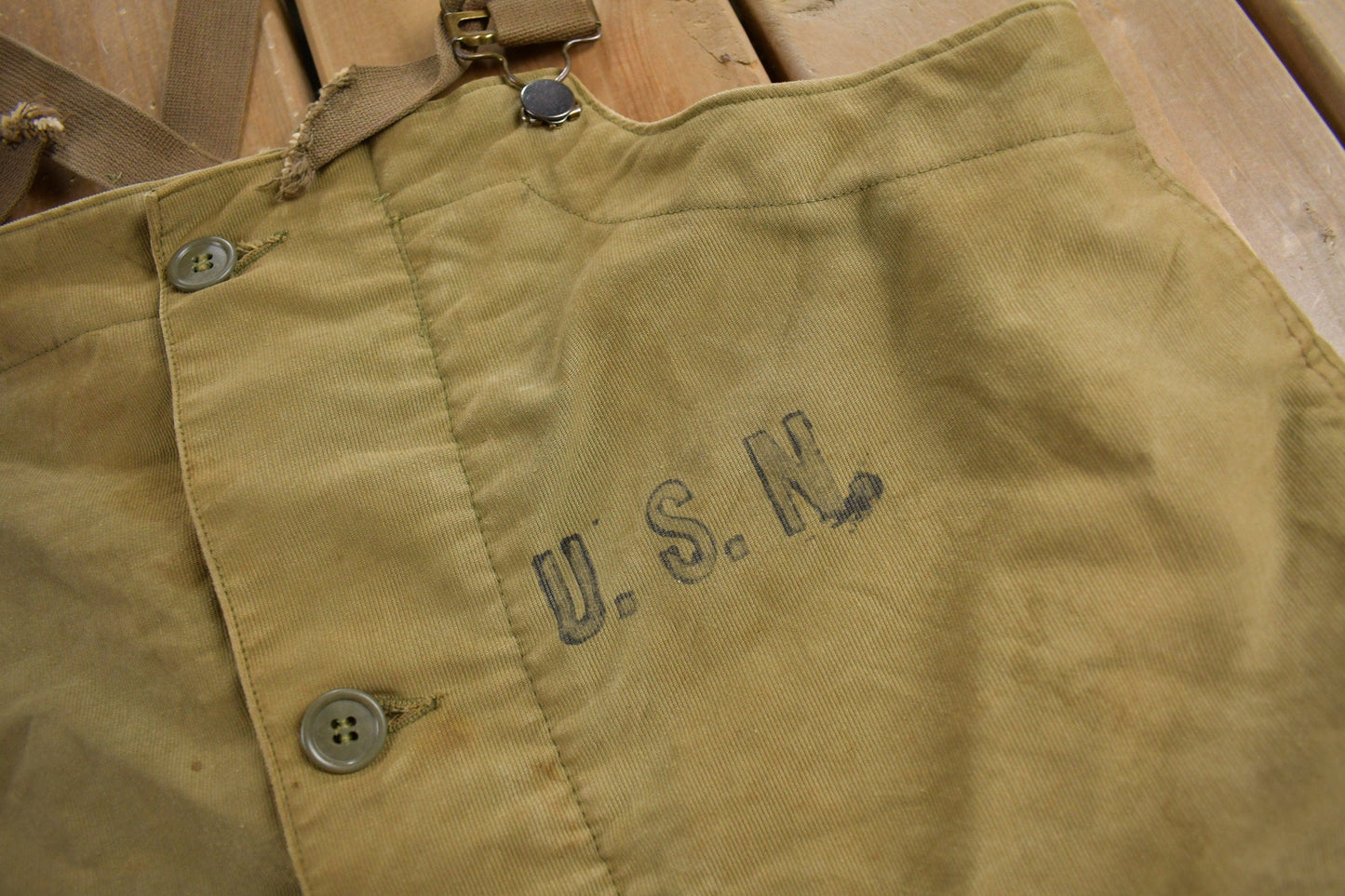 Vintage 1940s N Deck Overalls Men's Small from propervintagecanada
