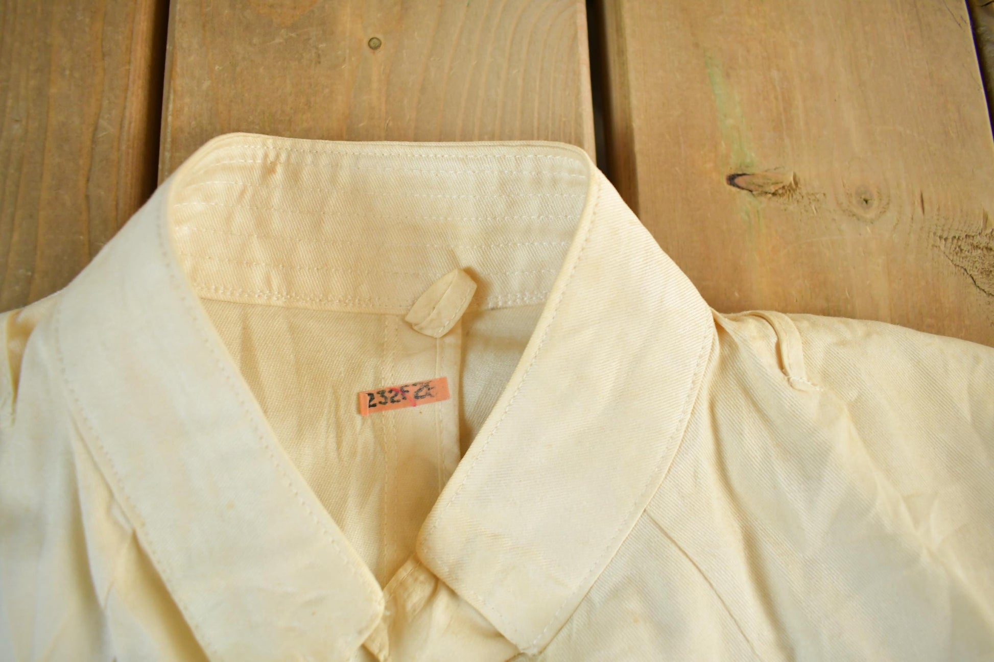 Vintage 1940s Navy Coast Guard Novakoff Uniform Shirt Men's Medium from propervintagecanada