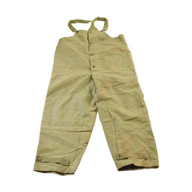 Vintage 1940s Navy Deck Bib Overalls WWII from propervintagecanada