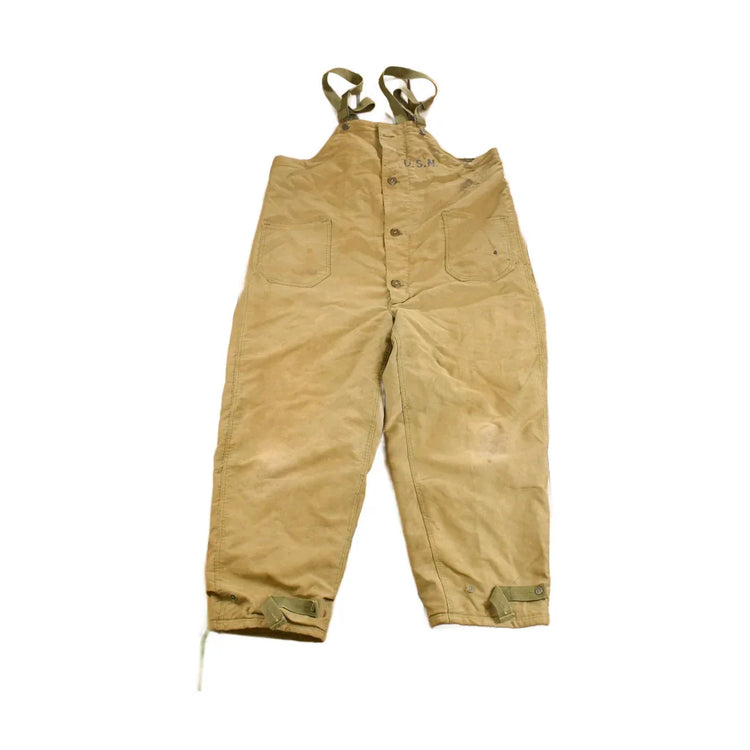 Vintage 1940s Navy Deck Bib Overalls WWII from propervintagecanada