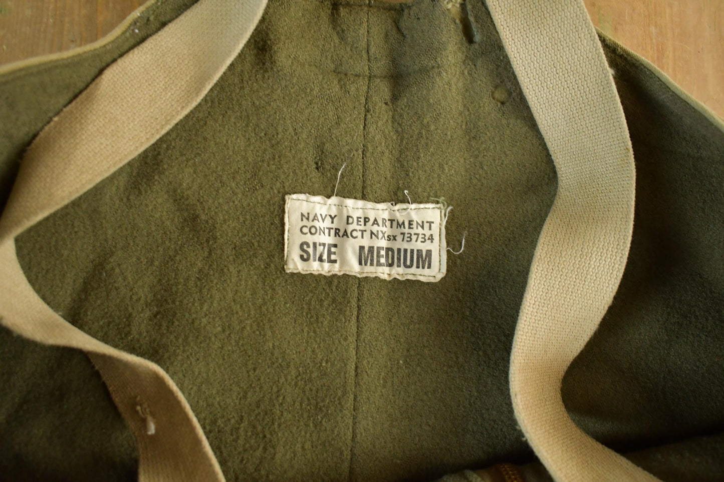 Vintage 1940s Navy Deck Overalls WWII Era Men's Size Medium from propervintagecanada