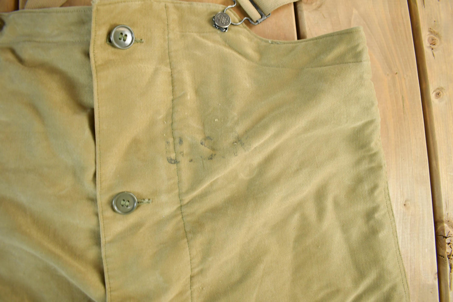 Vintage 1940s Navy Deck Overalls WWII Era Men's Size Medium from propervintagecanada
