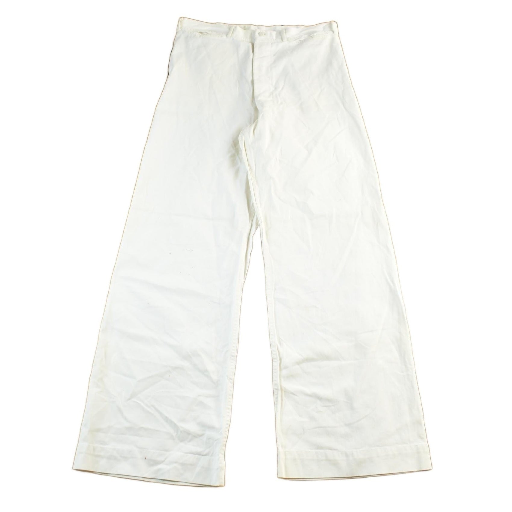 Vintage 1940s Navy Military Bell Bottom Pants Men's Medium 32 x 32 from propervintagecanada