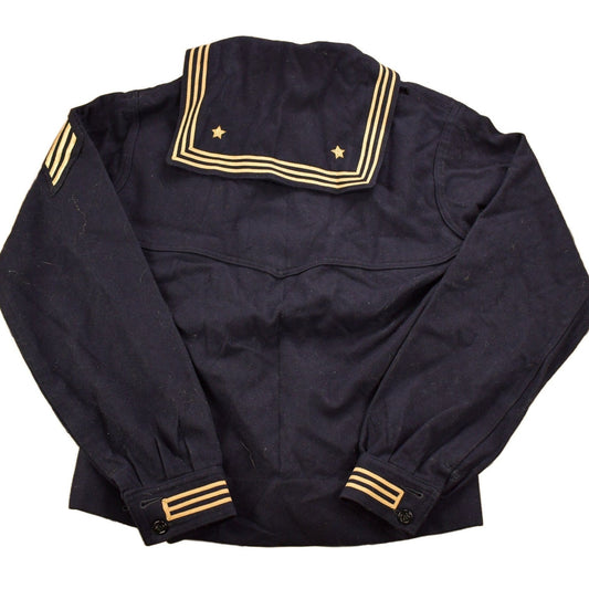 Vintage 1940s Navy Naval Wool Sweater Men's Small from propervintagecanada