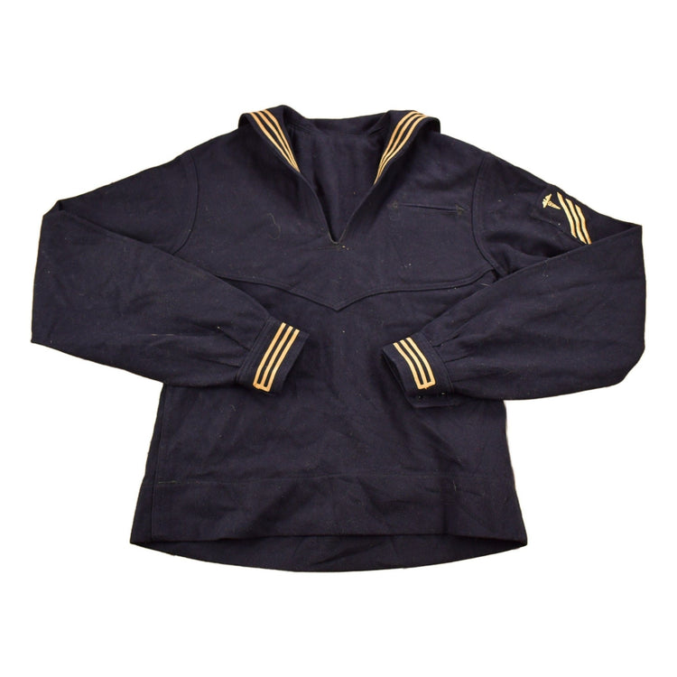 Vintage 1940s Navy Naval Wool Sweater Men's Small from propervintagecanada